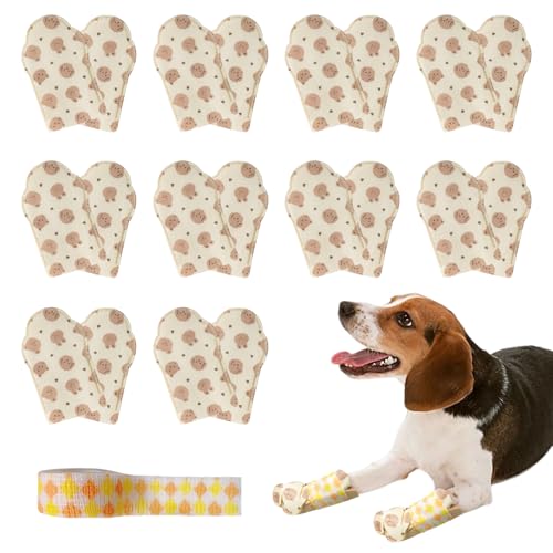 Valicaer Hundeschuhe Pfotenschutz Outdoor,20Pcs Hundesocken Anti Rutsch Pfotenschutz Hund Verletzung Hundeschuhe Wasserdicht Hundestiefel mit Selbstklebender Bandage Hunde Socken Kleine Mittlere (M) von Valicaer