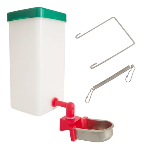 Kaninchen Automatischer Wasserspender 1000ml Hängend Haustier Trinkflasche für Meerschweinchen Chinchillas Igel Frettchen (1pcs, Plastik) von VandanCoop