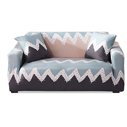 VanderHOME Sofabezüge elastische Sofa Überwürfe Sofahusse verstellbare Sofabezüge Sofaschutz Wohnzimmerdekoration Welle1 Sitzer1 Seater von VanderHOME