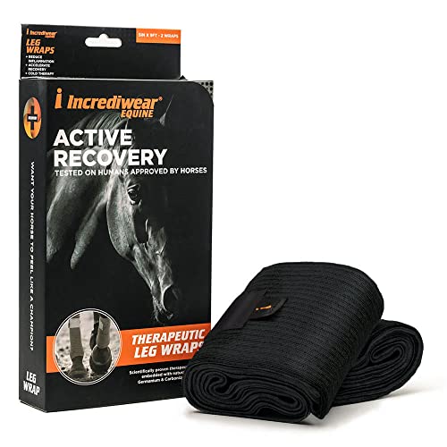 Incrediwear Equine Bandagen schwarz, Wb zur Regeneration und Heilung von Vanstart