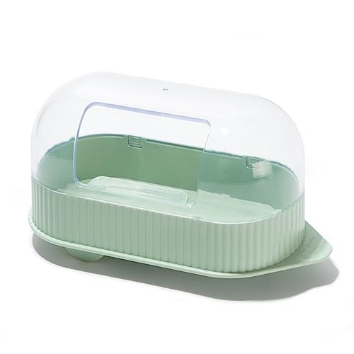 Sandbadebox für Kleintiere, transparent, langlebig, Kleintierkäfig und Lebensräume, für Mäuse, Igel, Hamster, Rennmäuse oder andere kleine Haustiere (grün) von Vansza