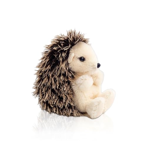 Vaulted Skulls & Co Igel Hundespielzeug 12,7 cm | Igel Stofftier klein | Hedge Hog kleines Hundespielzeug | Kleiner Igel Plüsch Hundespielzeug | Quietschfrei | Braun/Hellbraun | 12,7 cm von Vaulted Skulls & Co