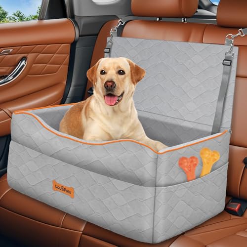 VavoPaw Hunde Autositz für Mittlere Hunde unter 50 Pfund oder 2 Klein Hund unter 25 Pfund, Abnehmbar Hundeautositz mit Dick Kissen & Sicherheitsleine, Hundesitz Auto Rückbank, Grau VavoPaw Hunde Autositz für Mittlere Hunde unter 50 Pfund oder 2 Klein Hund unter 25 Pfund, Abnehmbar Hundeautositz mit Dick Kissen & Sicherheitsleine, Hundesitz Auto Rückbank, Grau von VavoPaw