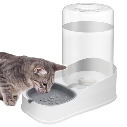 Automatischer 4.4L Haustier Wasserspender, Schwerkraft Hund Wassernapf & Katze Wasserspender, Geeignet für kleine und mittelgroße Katzen, Hunde, Kaninchen von Vayugo