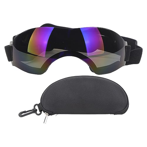 VBESTLIFE Hundesonnenbrille, Winddicht Sanddicht UV Schutz PC Haustierbrille mit Verstellbarem Riemen für Hunde und Katzen (Blau) von Vbestlife