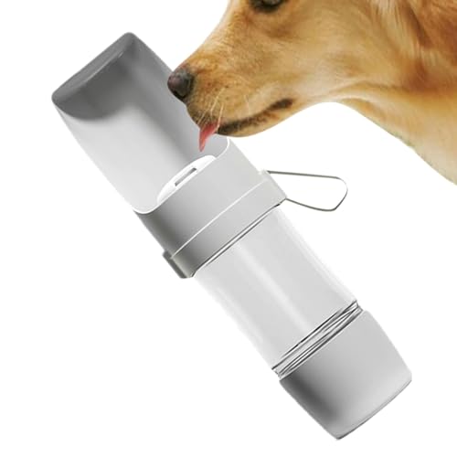 Vbnuyhim Hunde-Reisewasserflasche,Hundewasserflasche zum Spazierengehen - 2-in-1-Wasserflasche für Hunde | Auslaufsicheres Hundereisezubehör, tragbarer Hundefutter- und Wassernapf mit großer von Vbnuyhim