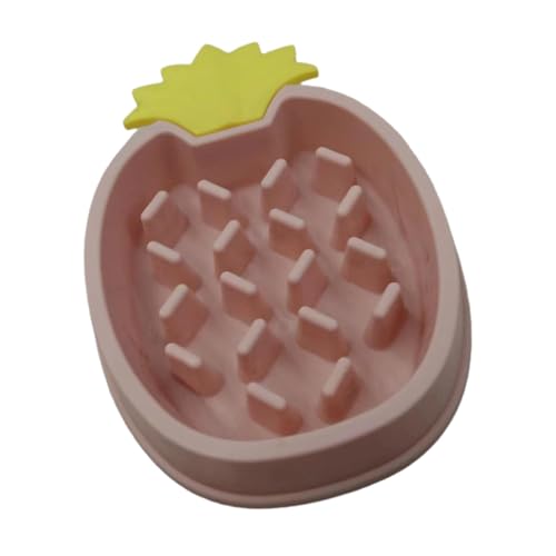 Vbnuyhim Langsamer Fressnapf für Katzen, Langsamer Fressnapf für Katzen | Pineapple Design Kitty Slow Feeder Katzennapf,Lustiger Rutschfester Hunde-Puzzle-Futterspender für Nass- oder Trockenfutter von Vbnuyhim