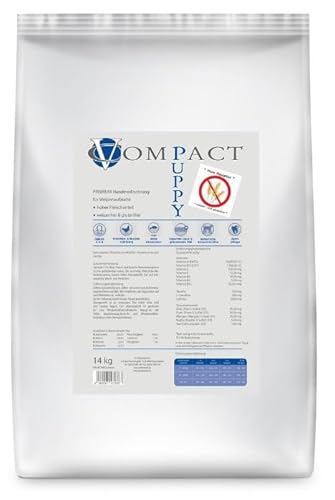 VCompact Puppy Welpenfutter, 14 kg, Proteinreich, Weizenfrei von Vcompact