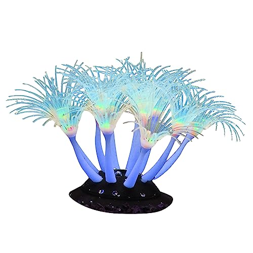 Vdaxvme Realistische Korallen-Silikon-Simulations-Aquarium-Ornamente, künstliche Wasserpflanze, Fisch-Aquarium-Pflanze, Aquariumzubehör von Vdaxvme