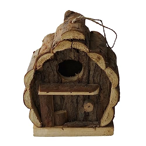 Vdaxvme Vogelnest Käfig Papageienkäfig Spielzeug Nest Vogelhaus Haustier Hütte Versteck Handwerk Spielzeug für kleine Vögel Käfig von Vdaxvme