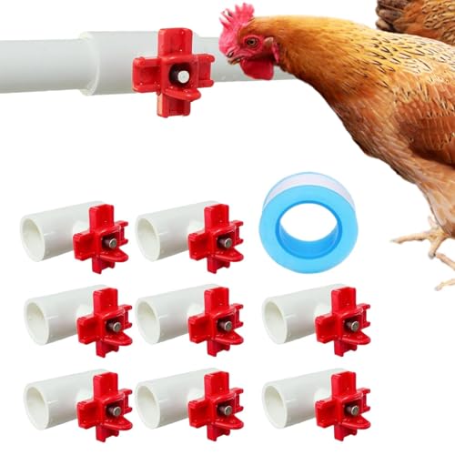 Automatic Chicken Waterer Cups, Poultry Water Feeding Cups, Leak-Proof Poultry Waterer, Chicken Waterer Tee Fittings, Automatic Duck Waterer Cups, Durable Poultry Water Cups, Geese Water Feeding Cups von Veasbuu