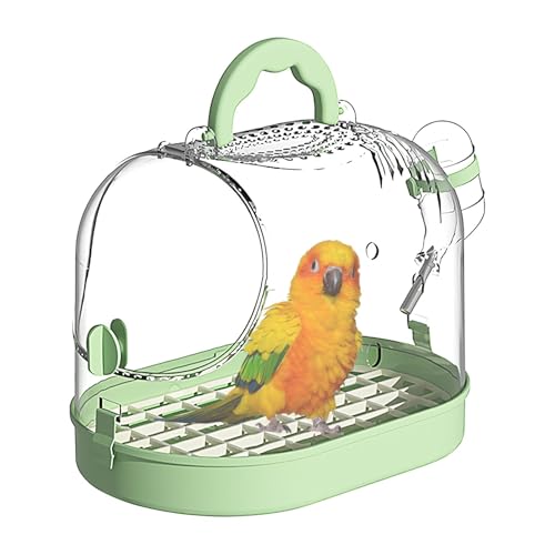 Bird Cage Ornamental, Transparent Parrot Carrier, Pet Travel Carrier, Parrot Travel Cage, Lightweight Bird Carrier, Pet Travel Cage, Bird Cage for Travel, Parrot Carrier with Handle von Veasbuu