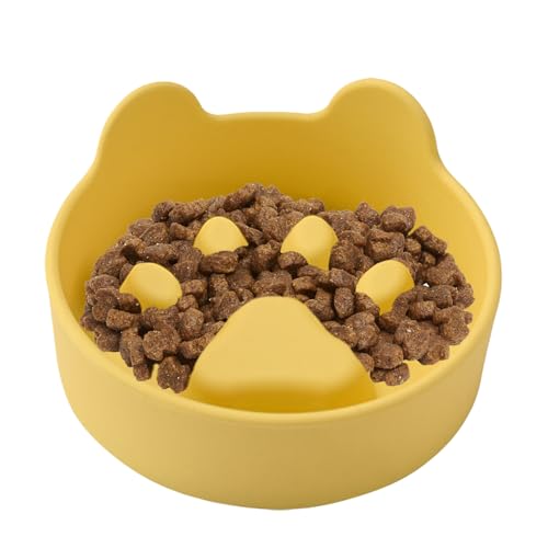Slow Feeder Hundenäpfe, Design, Fressnapf, 13 x 13 x 5 cm, rutschfeste Unterseite, schneller Fresser, verbessert den Futternapf für Hunde, Katzen, Zuhause und Innenbereich Slow Feeder Hundenäpfe, Design, Fressnapf, 13 x 13 x 5 cm, rutschfeste Unterseite, schneller Fresser, verbessert den Futternapf für Hunde, Katzen, Zuhause und Innenbereich von Veasbuu