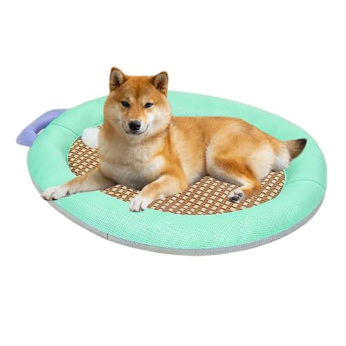 Veasbuu Cooling Mat to Dogs, Portable Chew Proof Pet Cooling Pad with Soft Fabric, Breathable Bed Cats and Puppies, Ideal for Travel, Home, Crates, Indoor Relaxation, Green & Purple Veasbuu Cooling Mat to Dogs, Portable Chew Proof Pet Cooling Pad with Soft Fabric, Breathable Bed Cats and Puppies, Ideal for Travel, Home, Crates, Indoor Relaxation, Green & Purple von Veasbuu
