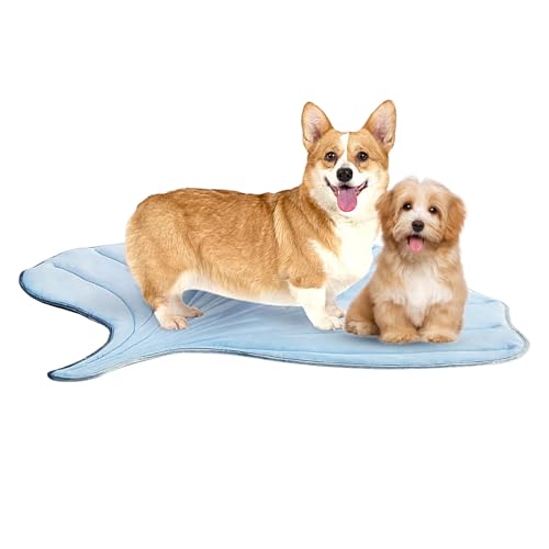 Veasbuu Kühlmatte für Hunde, waschbar, rutschfest, 121,9 x 114,3 cm, atmungsaktives Deckendesign, pflanzliches Haustierbett, Komfort-Zubehör für den Innenbereich, kleine, mittelgroße und große Welpen Veasbuu Kühlmatte für Hunde, waschbar, rutschfest, 121,9 x 114,3 cm, atmungsaktives Deckendesign, pflanzliches Haustierbett, Komfort-Zubehör für den Innenbereich, kleine, mittelgroße und große Welpen von Veasbuu