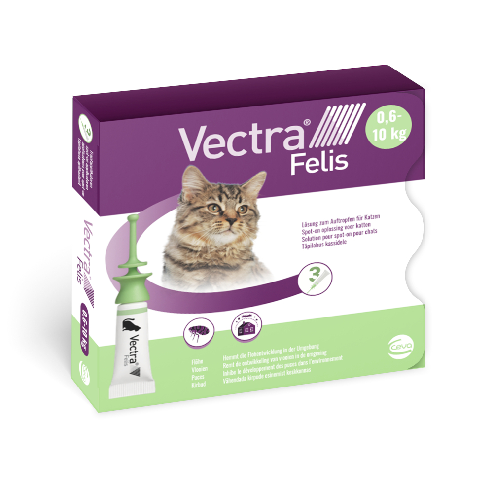 Vectra Felis für Katzen - 3 Pipetten x 0,9 ml Vectra Felis für Katzen - 3 Pipetten x 0,9 ml von Vectra Felis