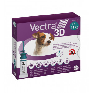 Vectra 3D S Spot-on für Hunde 4 - 10 kg (3 Pipetten) 3 Pipetten von Vectra