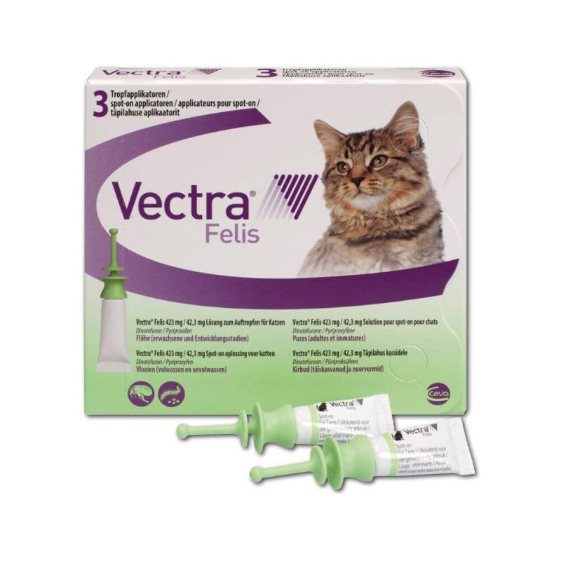 Vectra Felis - 0,6 bis 10 kg - 3 Pipetten von Vectra