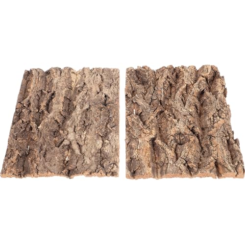 Veemoon 2Pcs Reptile Hellbaumrinde Terrarium Cork Rinde Natürliche Baumrinde Kletterbaumrinde Reptilien Tankrin von Veemoon