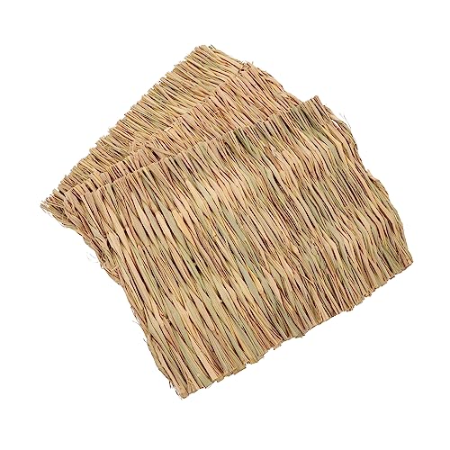 Veemoon Gras-strohmatte 3er-Set Hasen-Gras-strohmatte Gewebte Strohmatte für Indoor-Hasen 101 6 X 71 1 cm Haustier-grasmatte von Veemoon