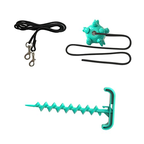 Veemoon Tether Cable Set Mit 4 ABS Erdnägeln Für Hunde - Outdoor Für Camping - Ideal Für Große Hunde Sicheres Befestigen Der Leine Im Freien Robust Und Langlebig von Veemoon