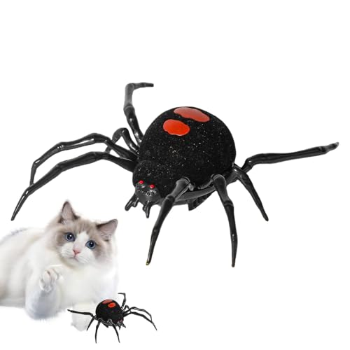 Veeteah Wanderspinnenspielzeug, kriechende Schwarze Spinne - Fake Spider Spider Toy Simulation Tier | Paare Klassenkameraden Gag Witz Gadget Indoor Outdoor -Szenen -Requisiten für Wohnzimmer, von Veeteah