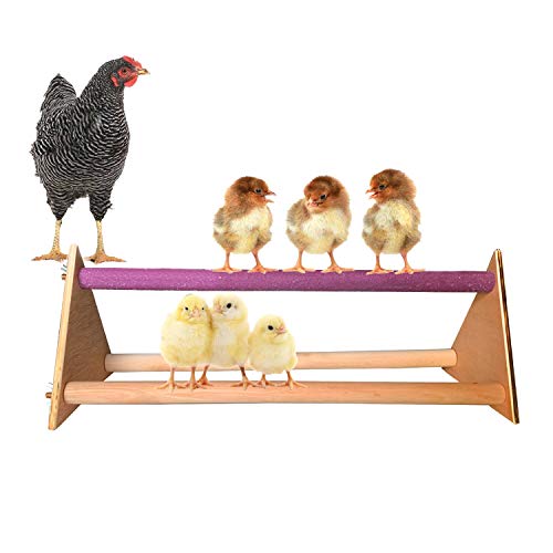 Vehomy Hühnersitzstange aus Holz, Hühnerspielzeug für Hühner, handgefertigt, für große Vögel, Papageien, Hennen, Aras von Vehomy