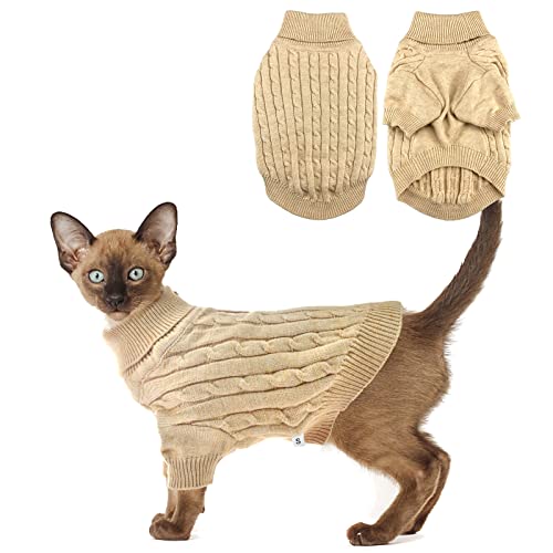 Vehomy Hund Rollkragenpullover Hundebekleidung Pullover Sweater für kleine mittelgroße Hunde Haustier Strickwaren Kleidung Hund Strickpullover Outfit Welpe Katze Warm Shirt M von Vehomy