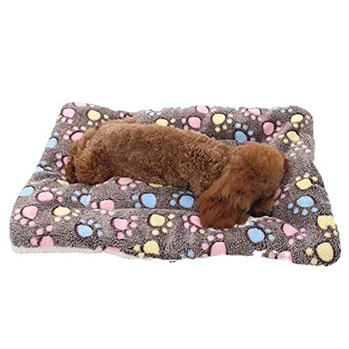 Vejaoo Gemütlich Flanell Fleece Haustiere Softe und Warme Haustiere Bed Für Hunde/Katzen XZ006 (Coffee, 49 * 32 cm) von Vejaoo