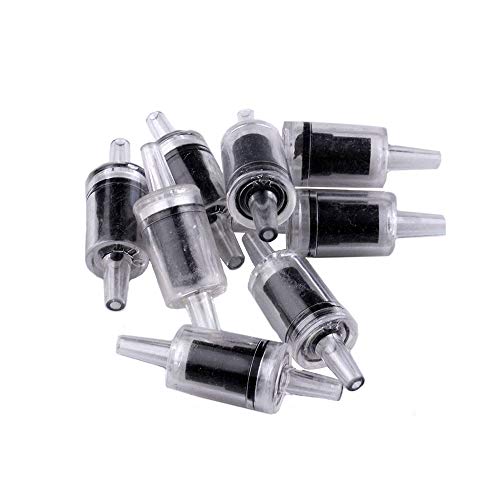 Vektenxi Luftpumpe Rückschlagventil Anti Rückfluss Aquarien Valve Aquarium Ventil Aquarium Zubehör Schwarz 6 Stck von Vektenxi