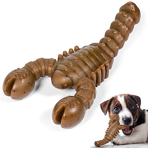 Vekung Hundespielzeug für aggressive Kauer, unzerstörbar, robustes Hundespielzeug für aggressive Kauer, Speck-Geschmack, langlebiges Hundespielzeug für mittelgroße und große Hunde von Vekung