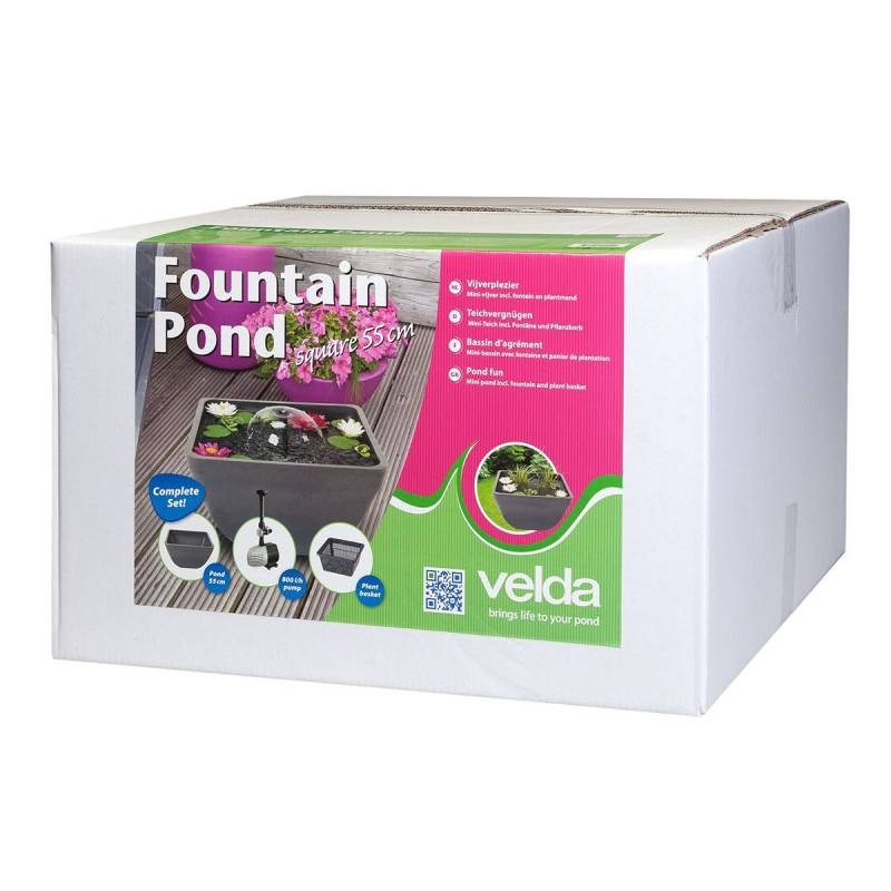 Velda Fountain Pond Square 55x55x32cm von Velda