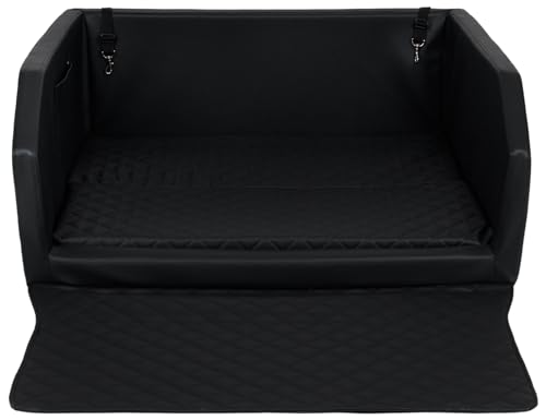Autohundebett Reisebett Hundebett für Kofferraum Transportsystem 100x90cm (Farbe: schwarz) von Velinda