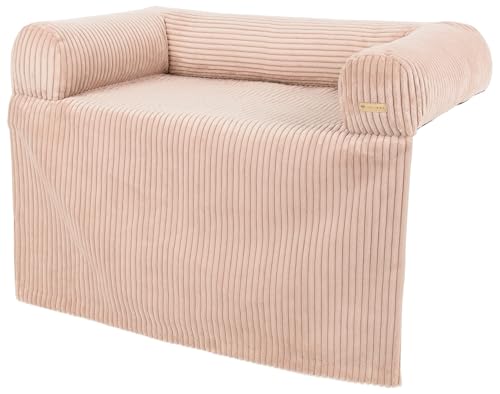 Velinda Hundebett Hundeschlafplatz Hundesofa Hundeliege Schutzmatte für Sofa Sofaschutz (Farbe: rosa (Cord)) von Velinda