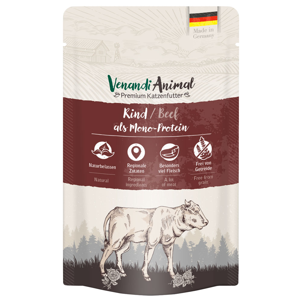 Sparpaket Venandi Animal Monoprotein 24 x 125 g - Rind von Venandi Animal