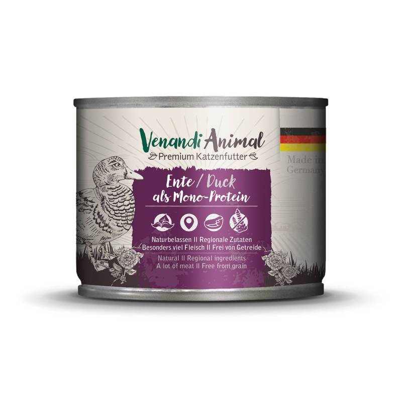 Venandi Animal - Ente als Monoprotein 12x200g von Venandi Animal