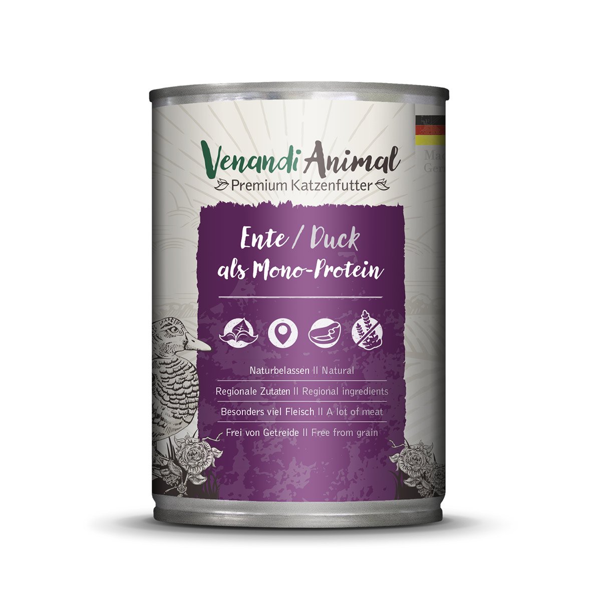 Venandi Animal - Ente als Monoprotein 12x400g von Venandi Animal