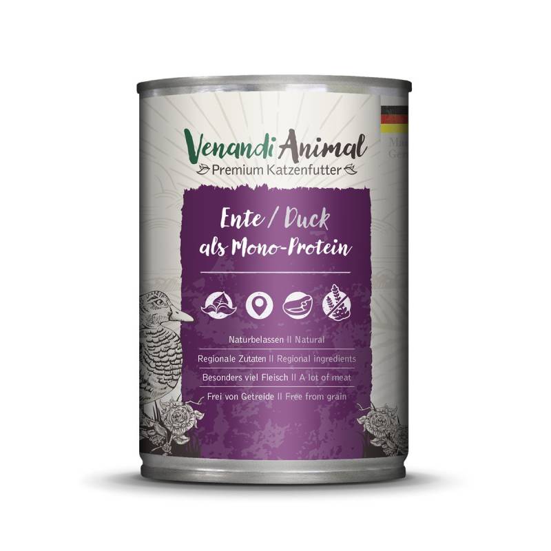 Venandi Animal - Ente als Monoprotein 12x400g von Venandi Animal