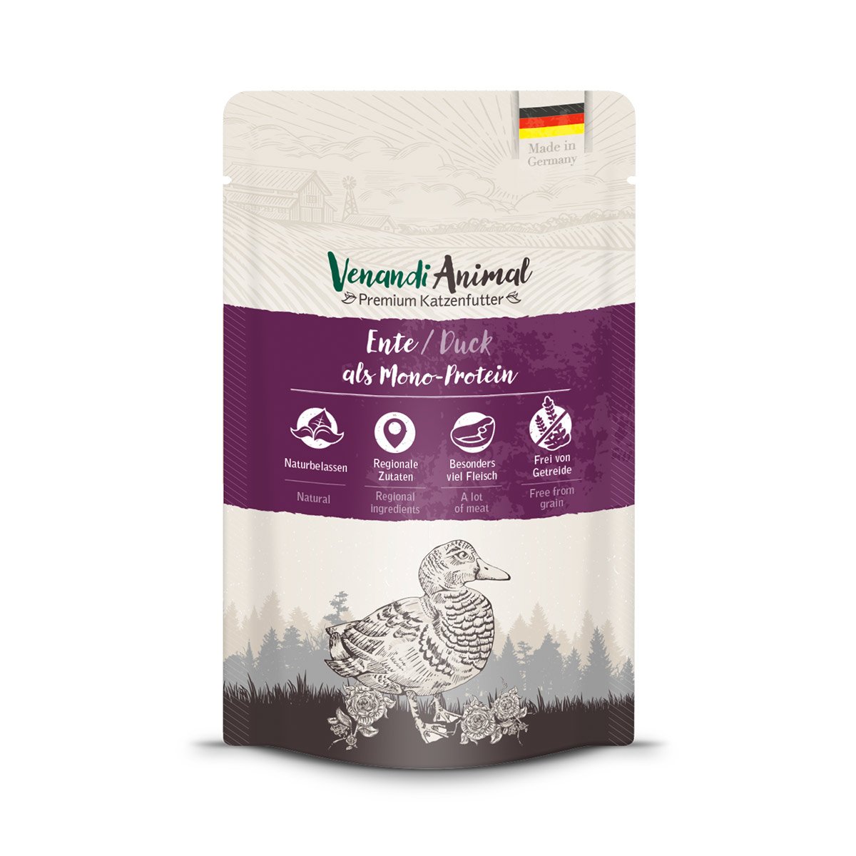 Venandi Animal - Ente als Monoprotein 24x125g von Venandi Animal