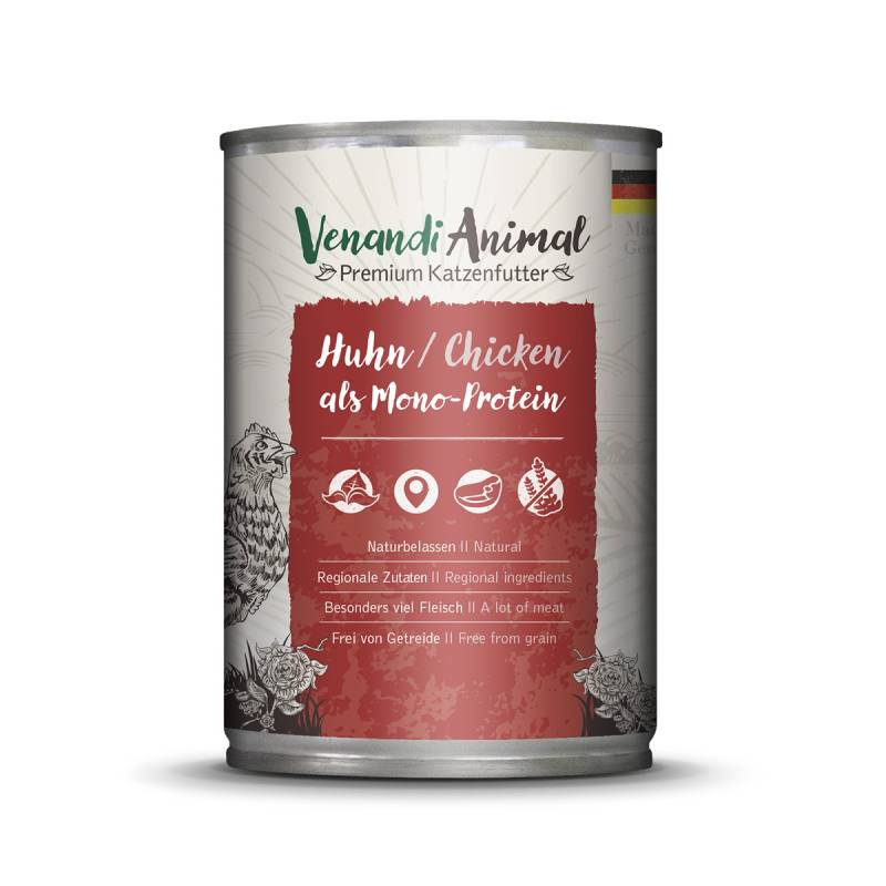 Venandi Animal - Huhn als Monoprotein 24x400g von Venandi Animal