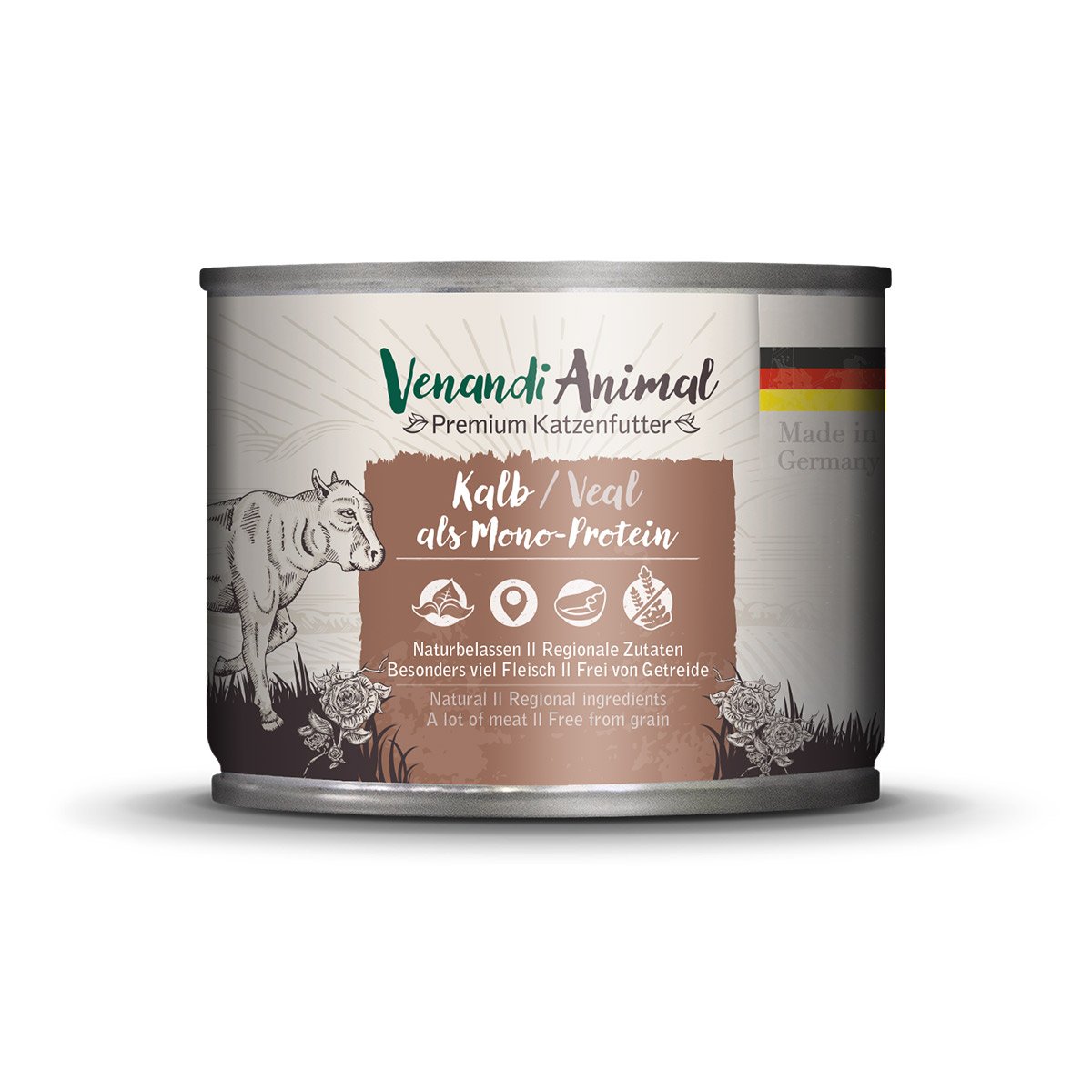 Venandi Animal - Kalb als Monoprotein 6x200g von Venandi Animal