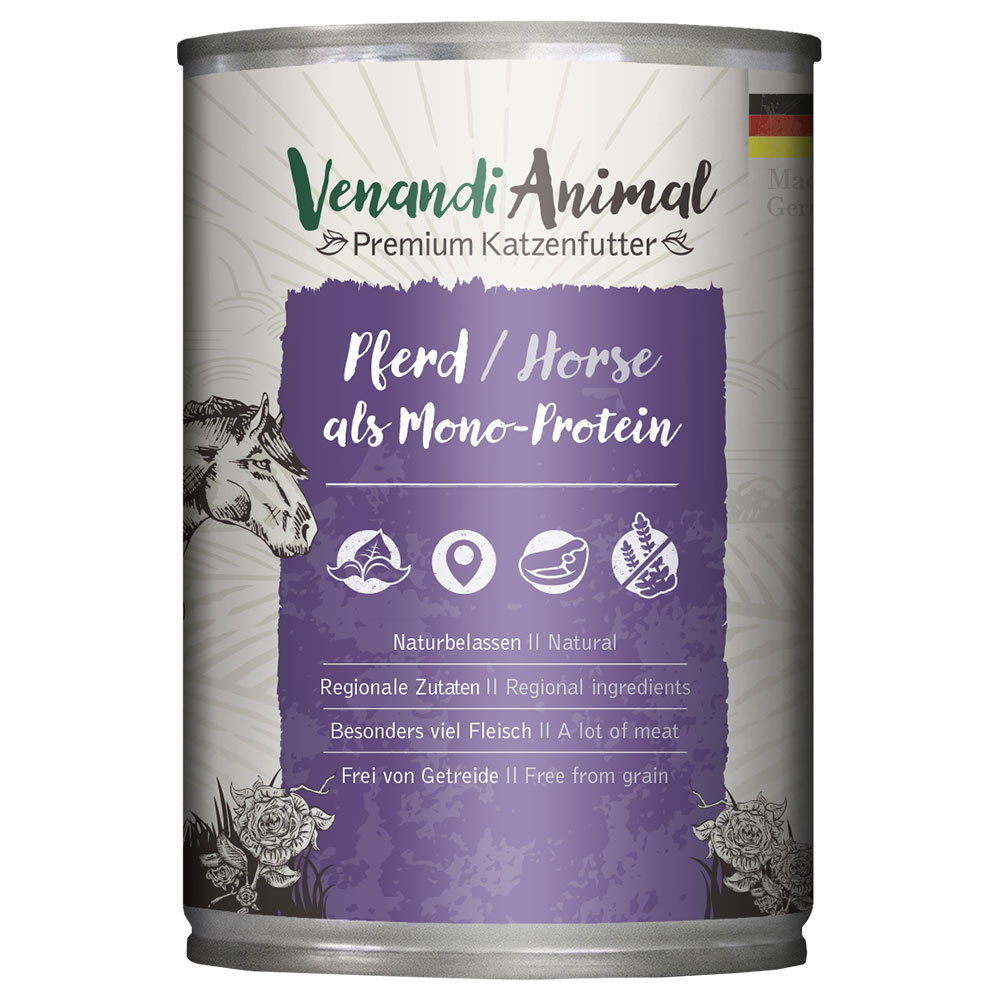 Venandi Animal Monoprotein 6 x 400 g - Pferd von Venandi Animal