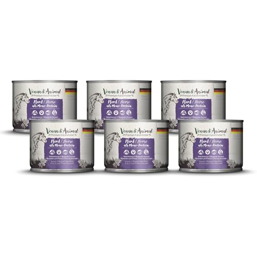 Venandi Animal – Premium Katzenfutter – Pferd als Monoprotein, Nassfutter, getreidefrei und naturbelassen, 6er Pack (6 x 200g) von VenandiAnimal