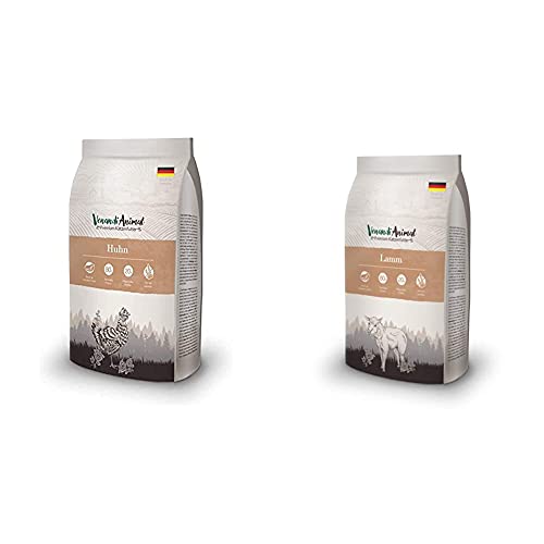 Venandi Animal Premium Trockenfutter für Katzen, Huhn, getreidefrei mit viel frischem Fleisch, 1.5 kg & Premium Trockenfutter für Katzen, Lamm, getreidefrei mit viel frischem Fleisch, 1.5 kg von VenandiAnimal