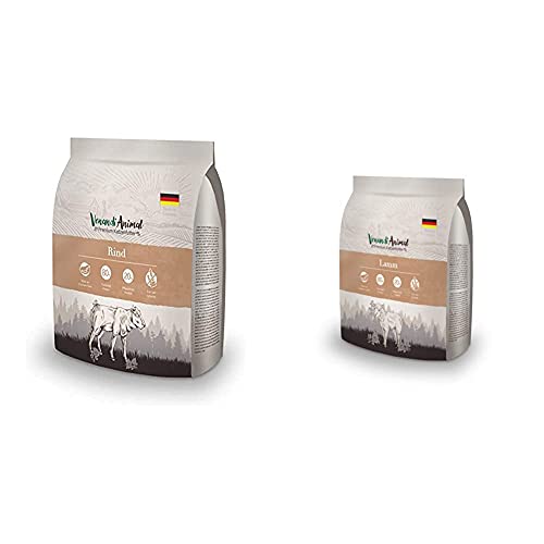 Venandi Animal Premium Trockenfutter für Katzen, Rind,getreidefrei mit viel frischem Fleisch, 300 g & Premium Trockenfutter für Katzen, Lamm,getreidefrei mit viel frischem Fleisch, 300 g von VenandiAnimal