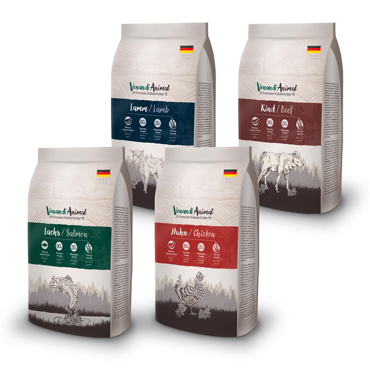 Venandi Animal - Probierpaket 4x1,5 kg von Venandi Animal