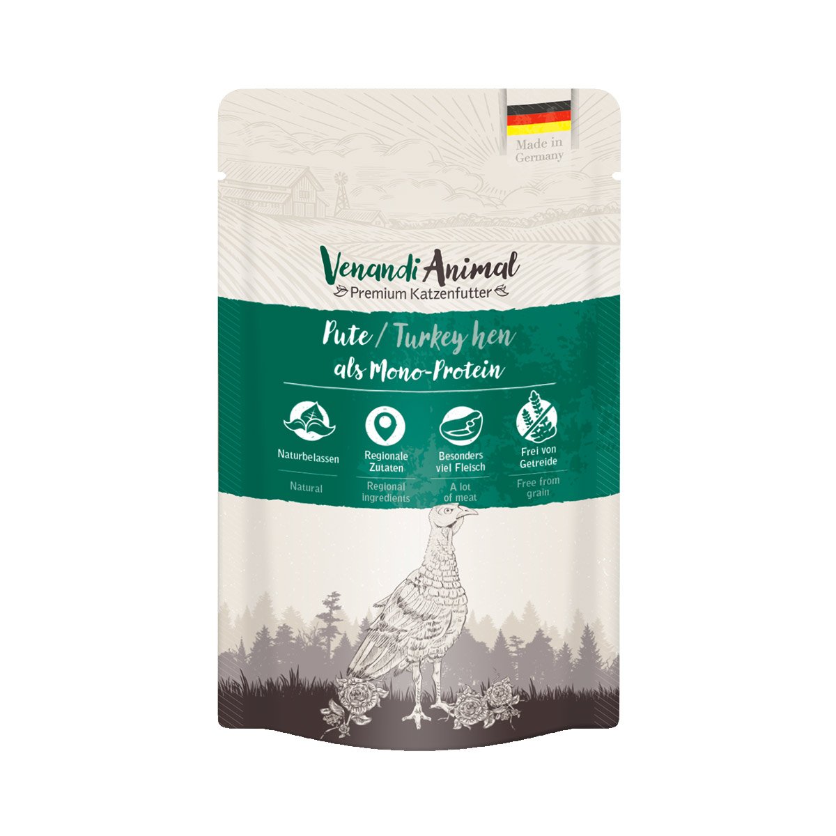 Venandi Animal Pute als Monoprotein 12x125g von Venandi Animal