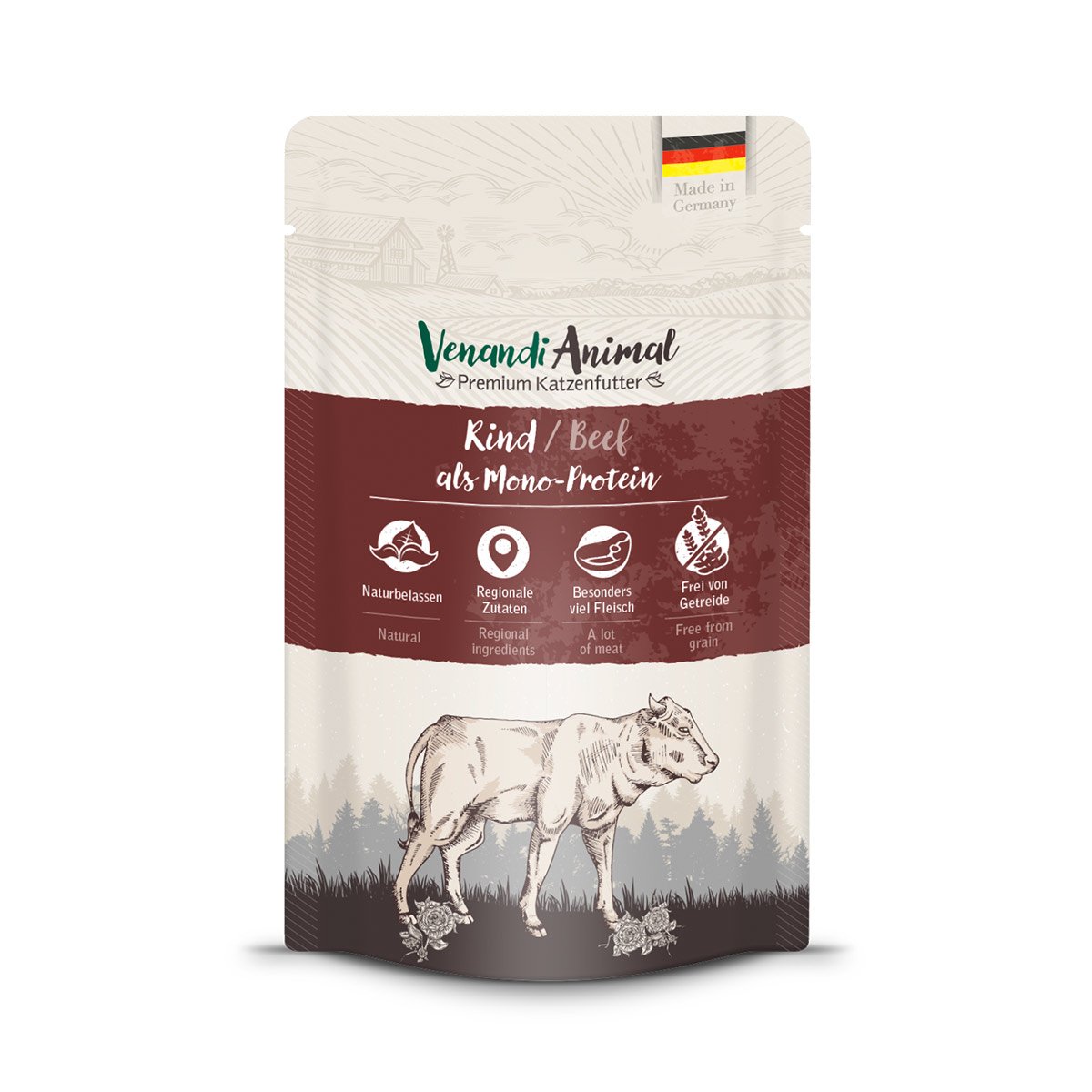 Venandi Animal - Rind als Monoprotein 12x125g von Venandi Animal