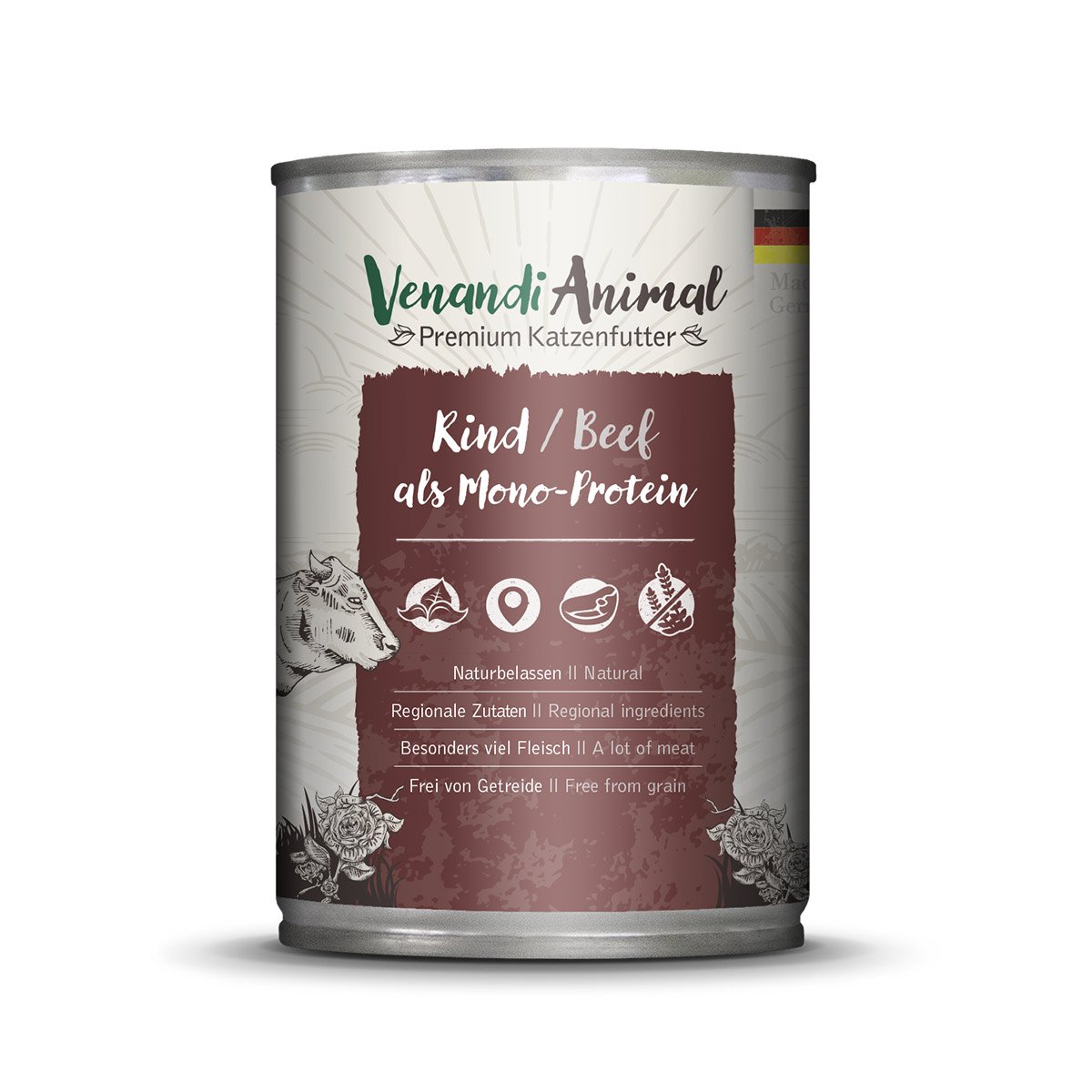 Venandi Animal - Rind als Monoprotein 6x400g von Venandi Animal