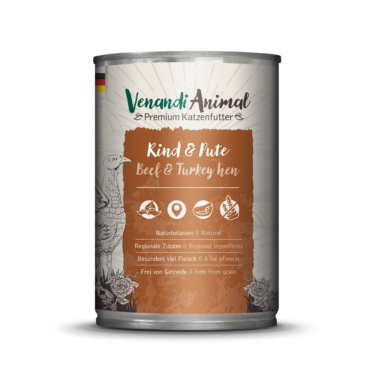 Venandi Animal – Rind & Pute 6x400g von Venandi Animal